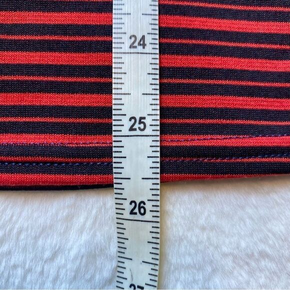 Patagonia Red and Blue Striped Capilene Mid Weight 1/2 Zip Pullover Size Medium - Picture 8 of 9